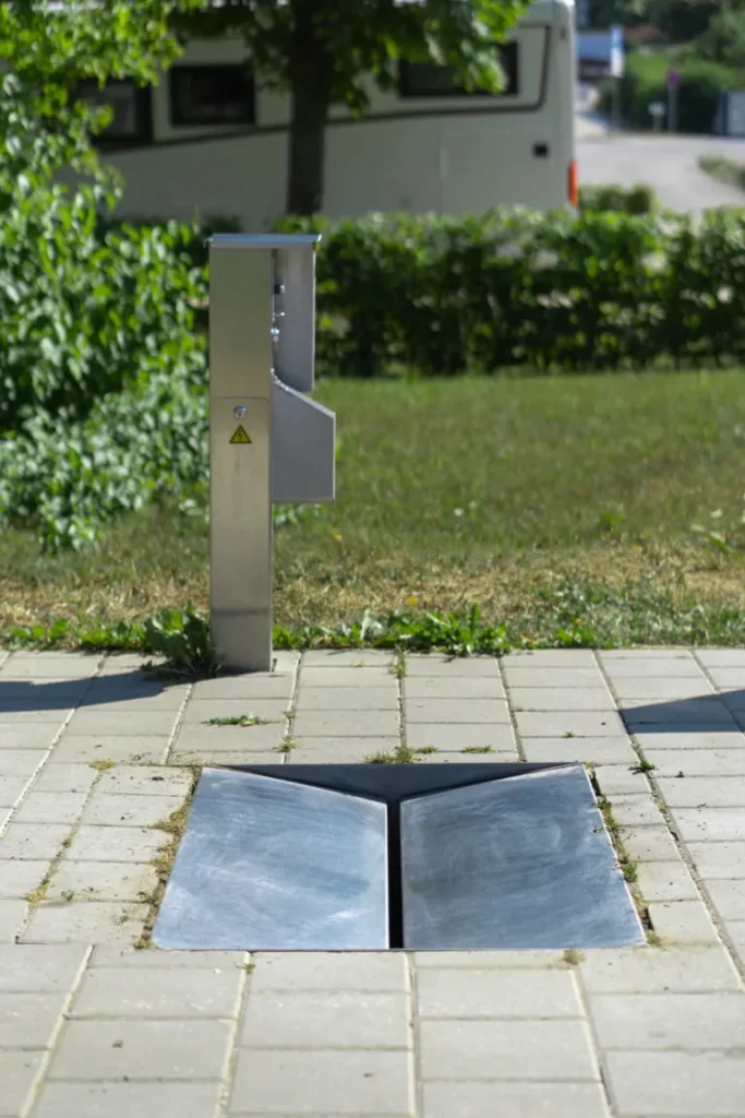 Eine Abwasserentsorgung von Modusan für Campingplätze